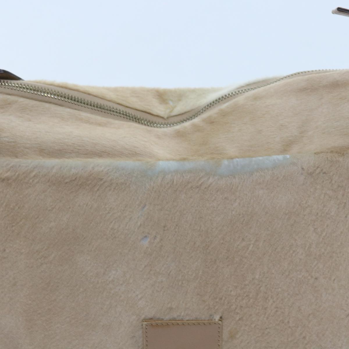 FENDI Mamma Baguette Shoulder Bag Harako leather Beige Auth ar10608B - 0