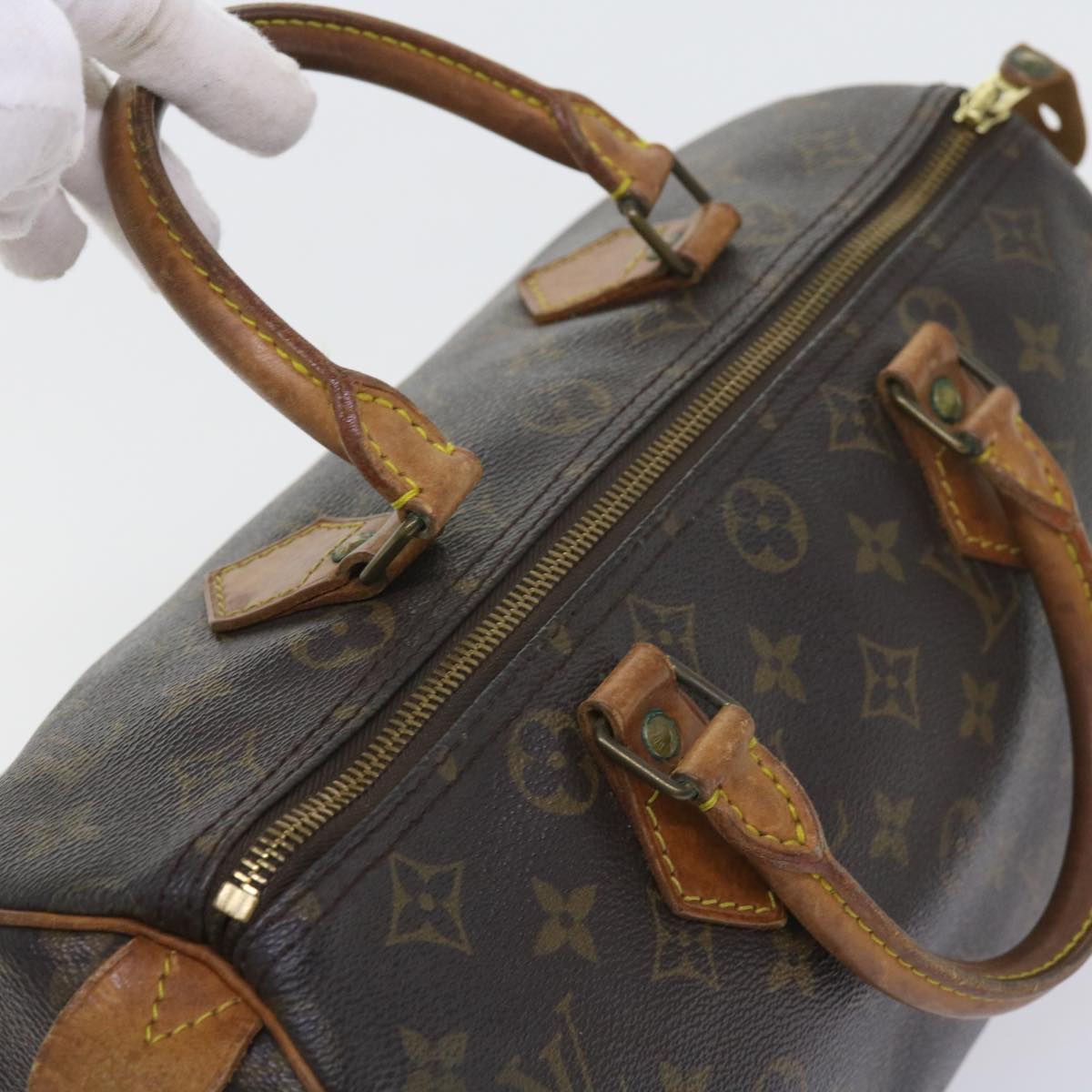 LOUIS VUITTON Monogram Speedy 30 Hand Bag M41526 LV Auth ar10610B