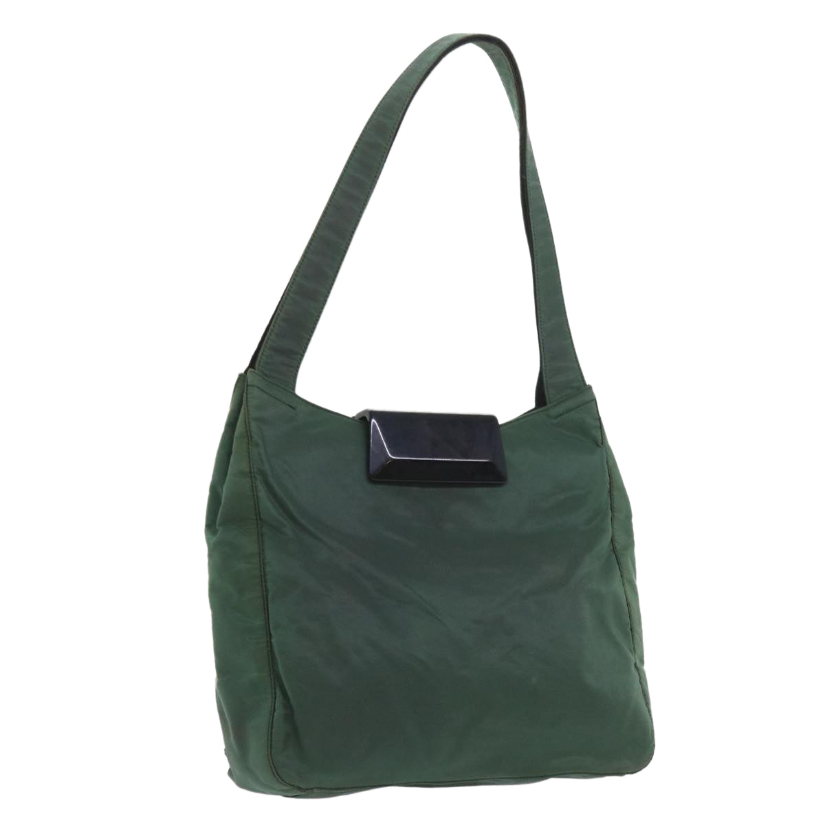 PRADA Shoulder Bag Nylon Green Auth ar10613B