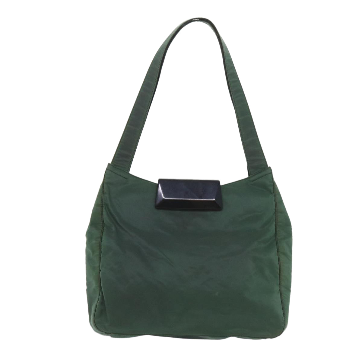 PRADA Shoulder Bag Nylon Green Auth ar10613B