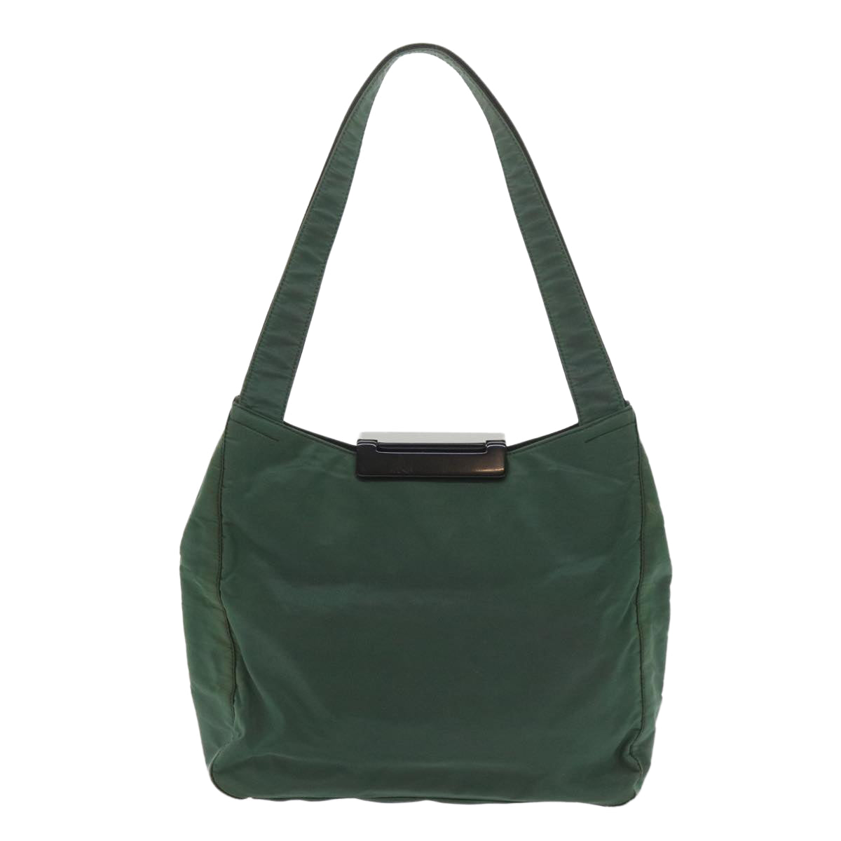 PRADA Shoulder Bag Nylon Green Auth ar10613B