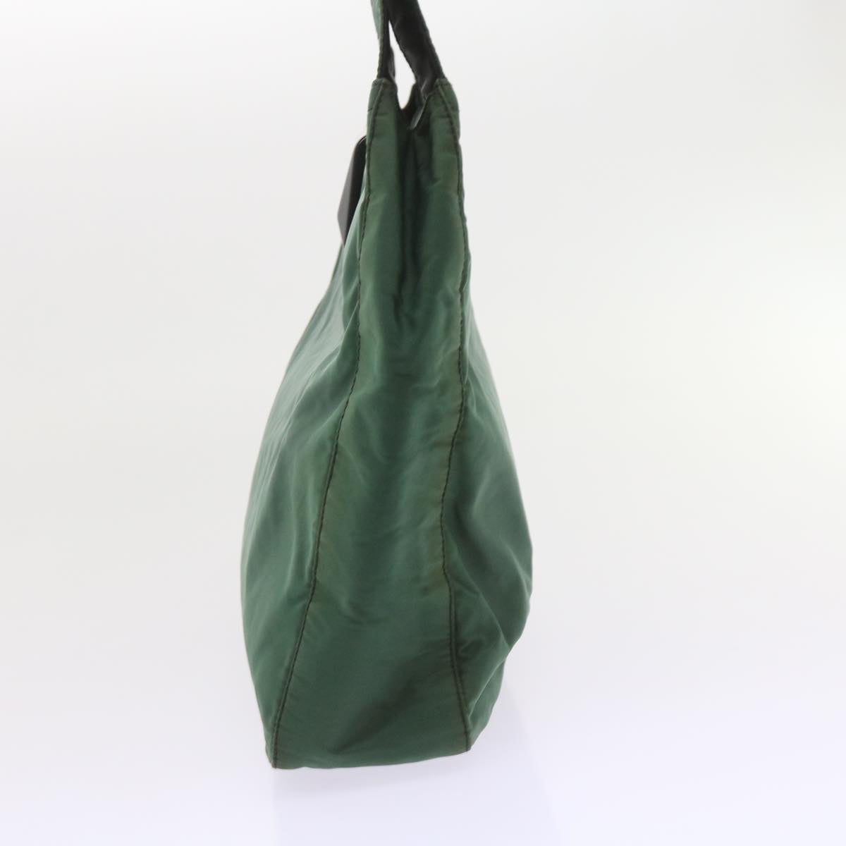 PRADA Shoulder Bag Nylon Green Auth ar10613B