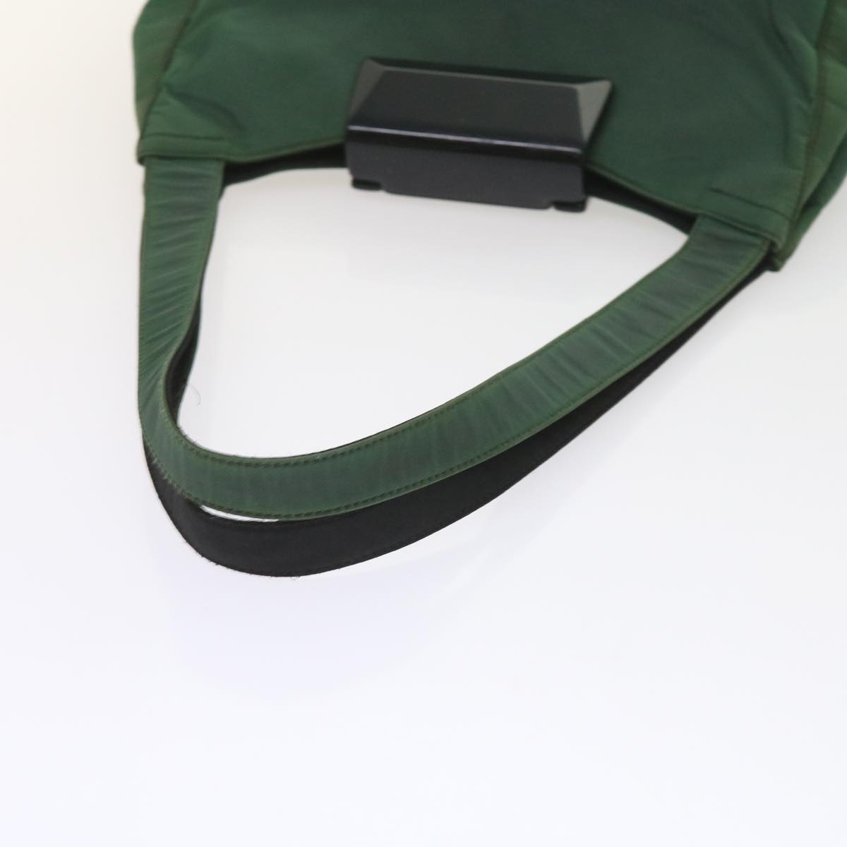 PRADA Shoulder Bag Nylon Green Auth ar10613B