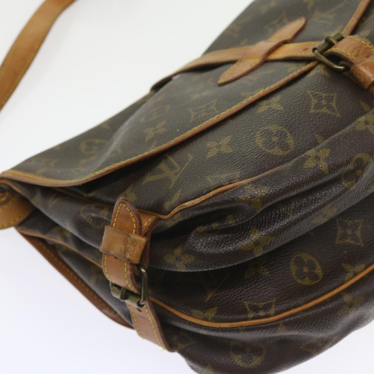 LOUIS VUITTON Monogram Saumur 30 Shoulder Bag M42256 LV Auth ar10614B