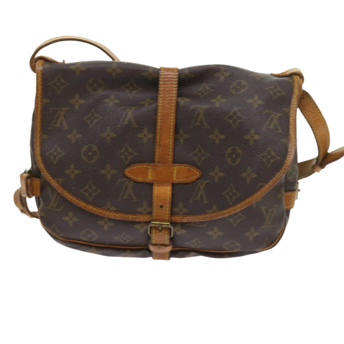 LOUIS VUITTON Monogram Saumur 30 Shoulder Bag M42256 LV Auth ar10614B - 0