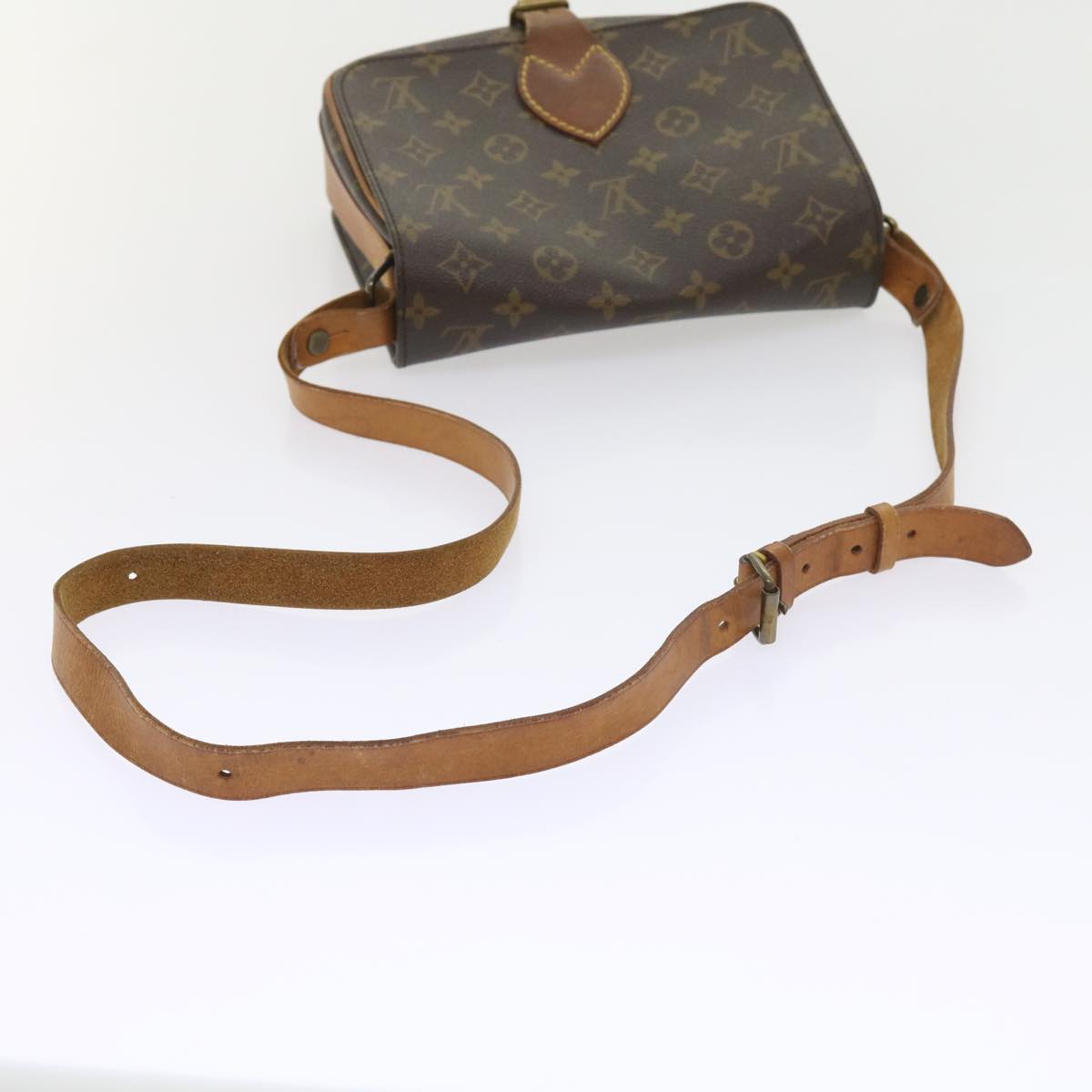 LOUIS VUITTON Monogram Cartouchiere MM Shoulder Bag M51253 LV Auth ar10620B