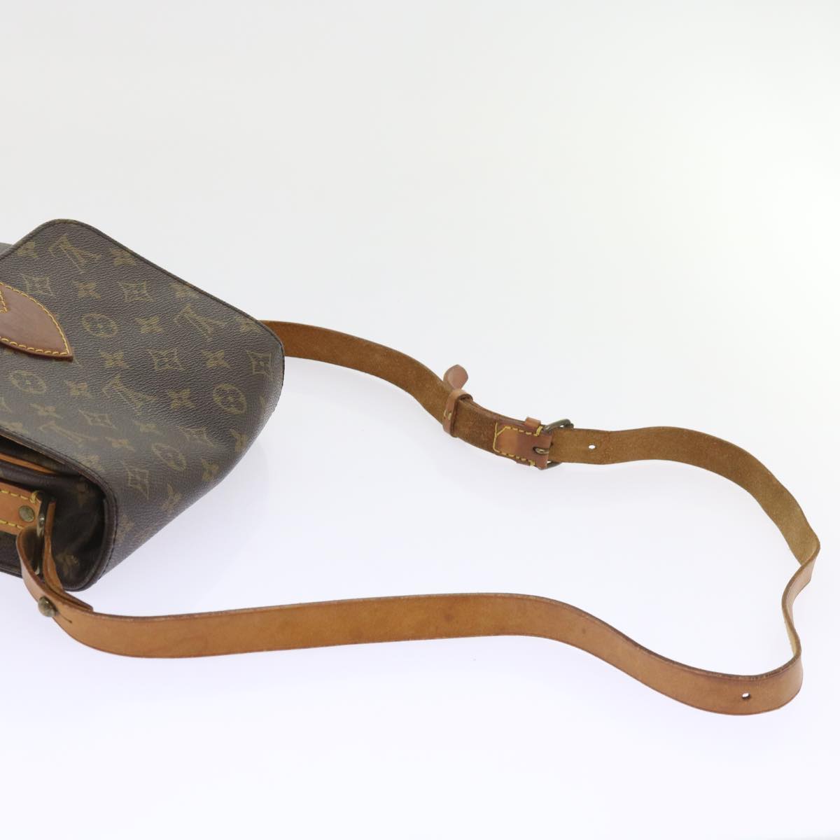 LOUIS VUITTON Monogram Cartouchiere MM Shoulder Bag M51253 LV Auth ar10620B