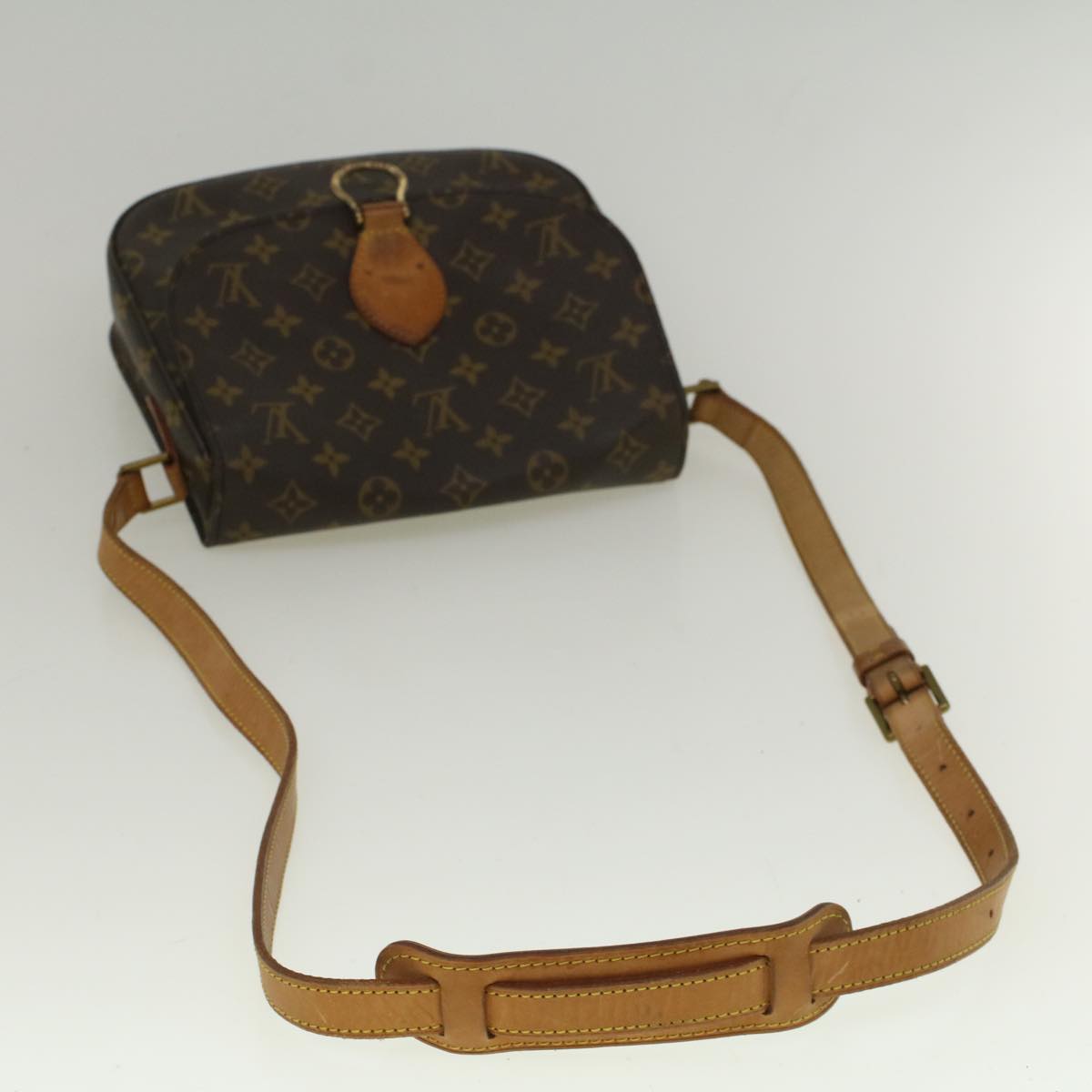 LOUIS VUITTON Monogram Saint Cloud GM Shoulder Bag M51242 LV Auth ar10624B