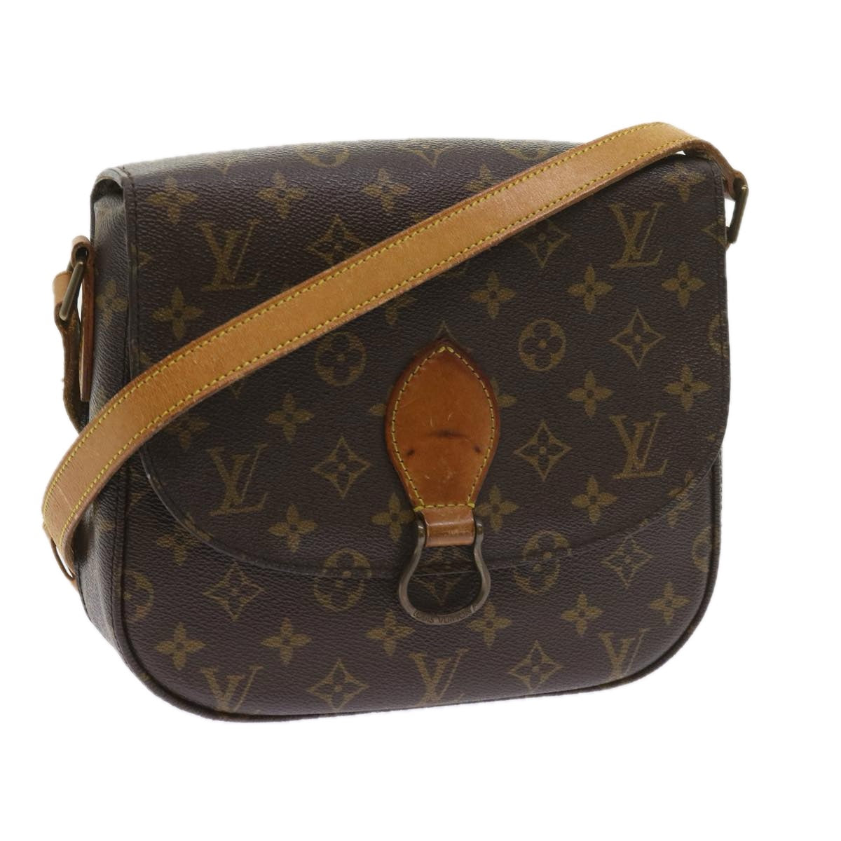 LOUIS VUITTON Monogram Saint Cloud GM Shoulder Bag M51242 LV Auth ar10652