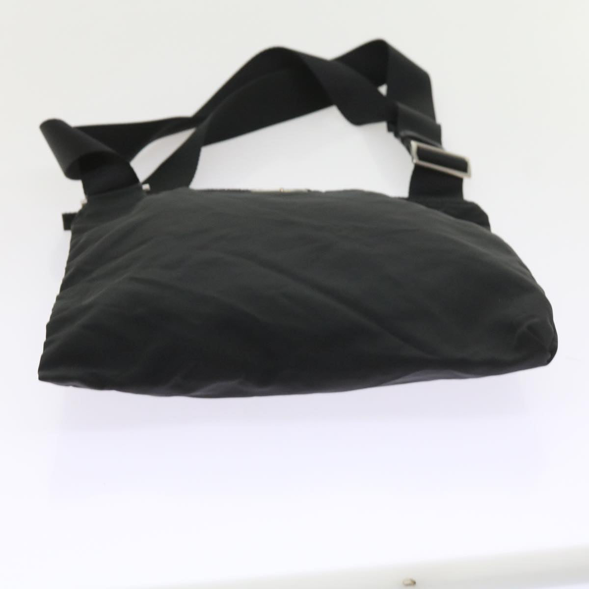 PRADA Shoulder Bag Nylon Black Auth ar10659