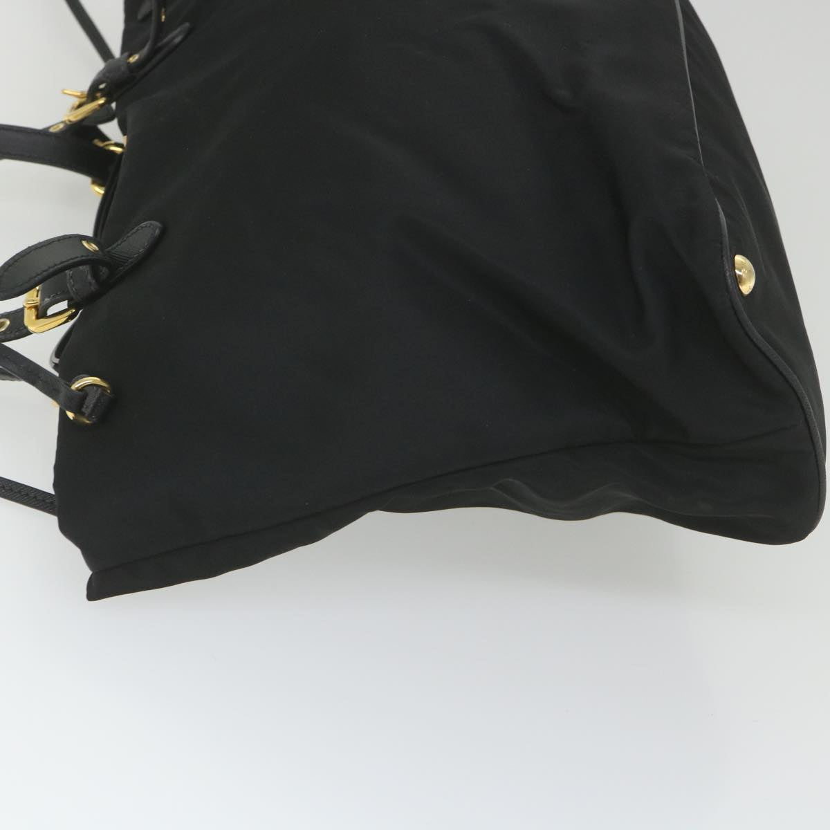 PRADA Shoulder Bag Nylon Black Auth ar10661