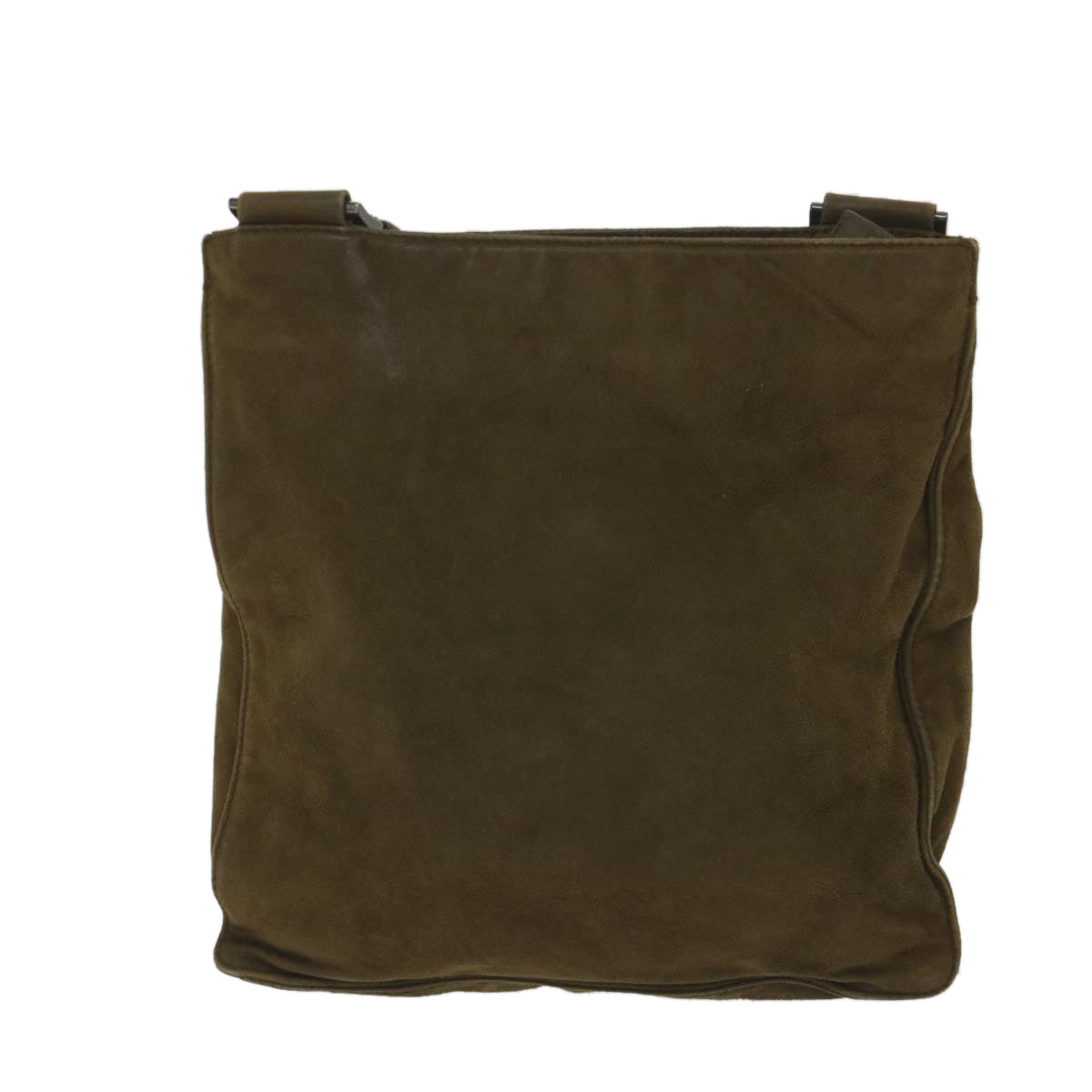 PRADA Shoulder Bag Suede Brown Auth ar10672 - 0