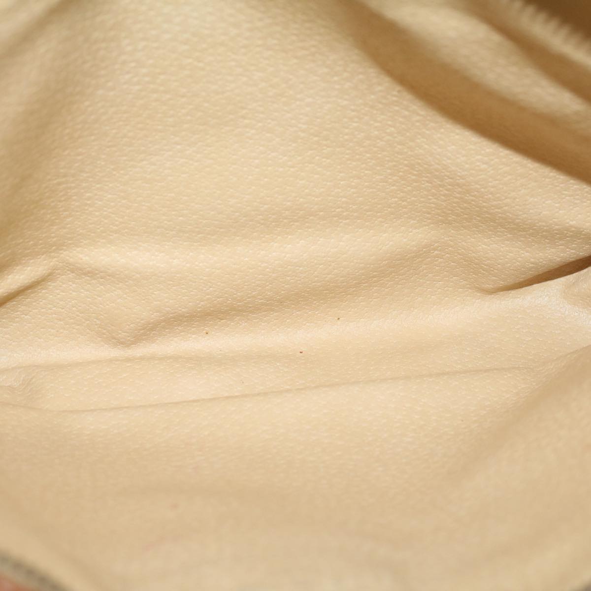 CELINE Macadam Canvas Clutch Bag PVC Leather Brown Auth ar10696