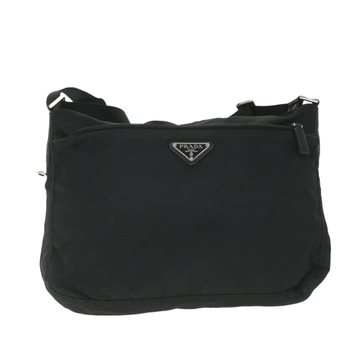 PRADA Shoulder Bag Nylon Black Auth ar10705