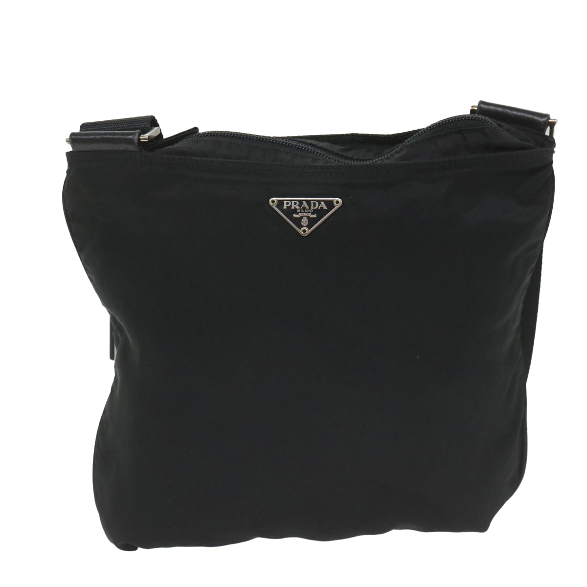 PRADA Shoulder Bag Nylon Black Auth ar10709