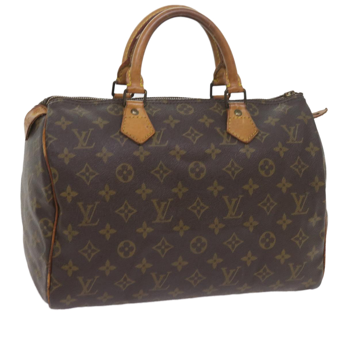 LOUIS VUITTON Monogram Speedy 30 Hand Bag M41526 LV Auth ar10710