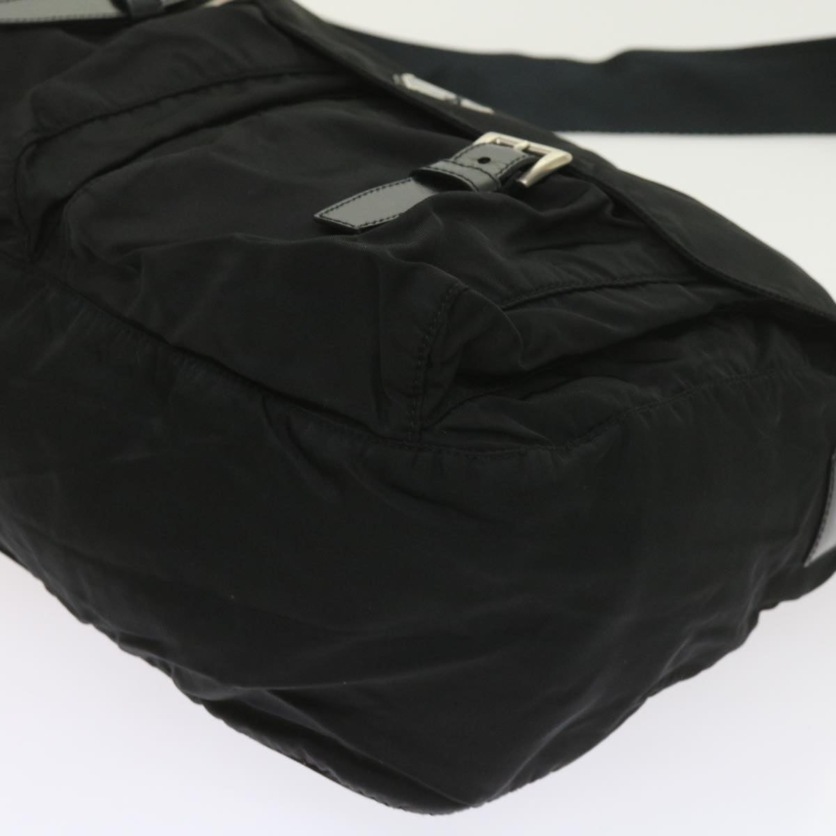 PRADA Shoulder Bag Nylon Black Auth ar10712