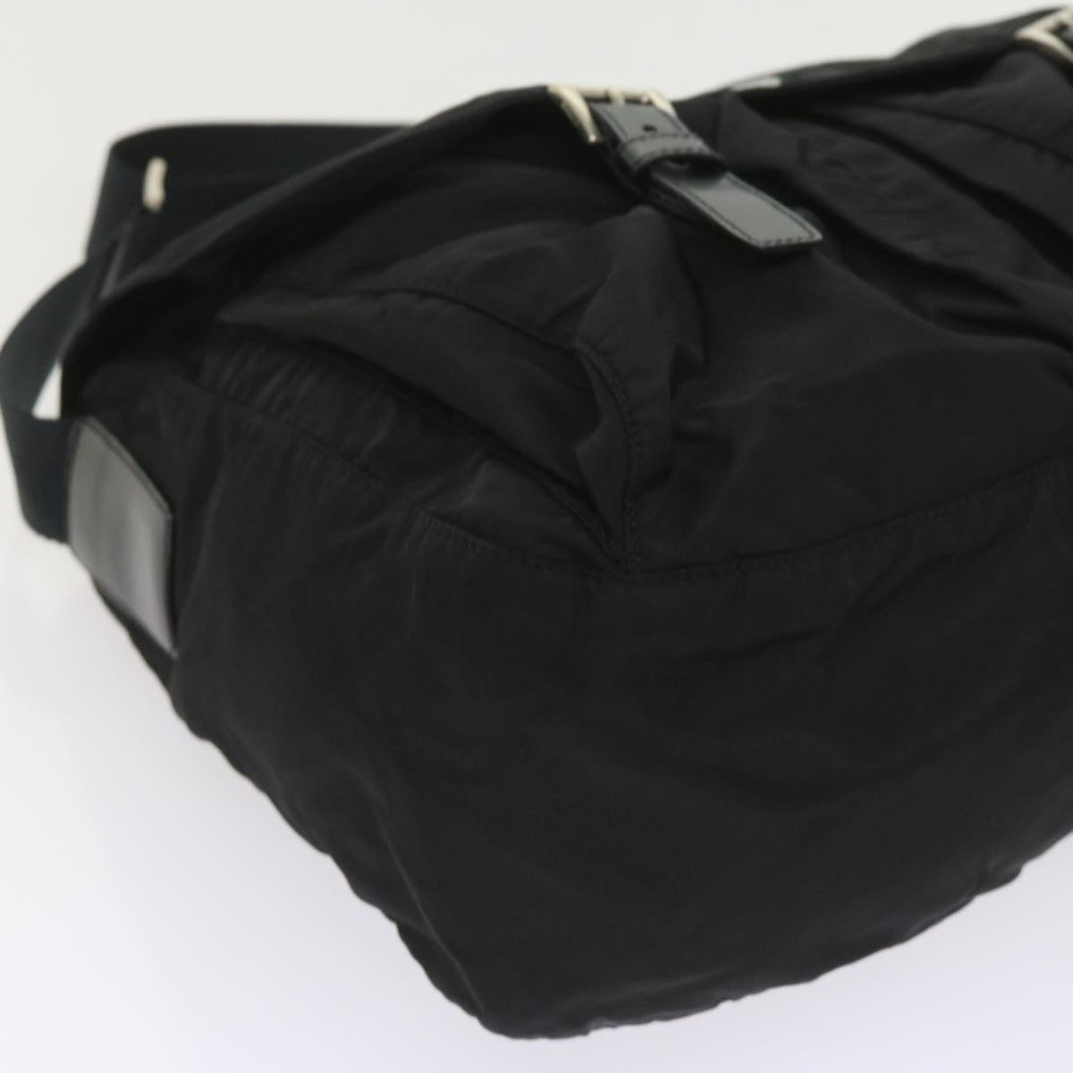 PRADA Shoulder Bag Nylon Black Auth ar10712