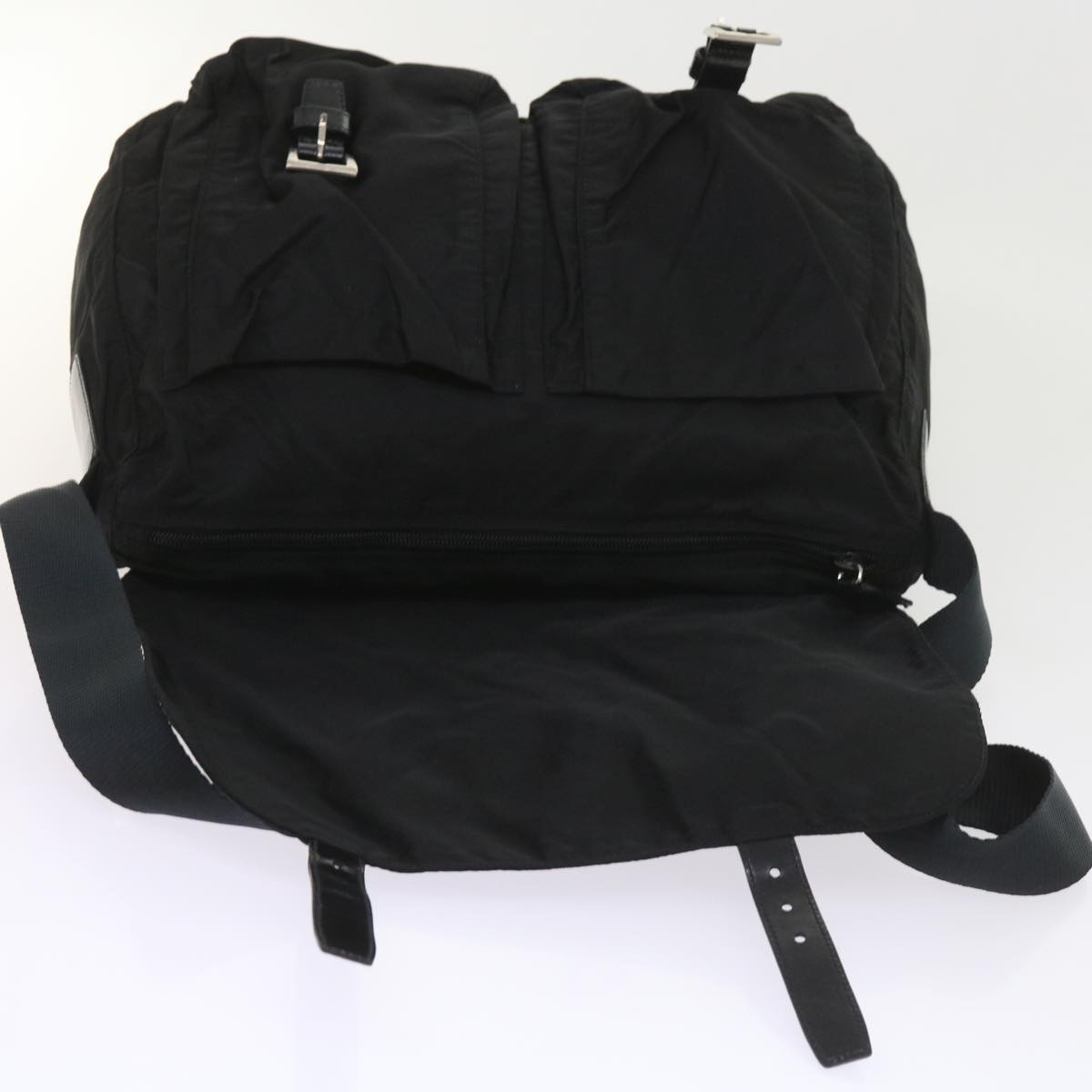 PRADA Shoulder Bag Nylon Black Auth ar10712