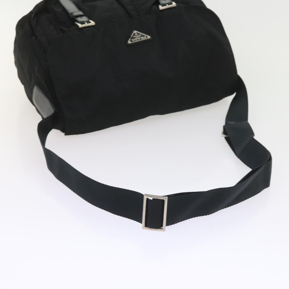 PRADA Shoulder Bag Nylon Black Auth ar10712