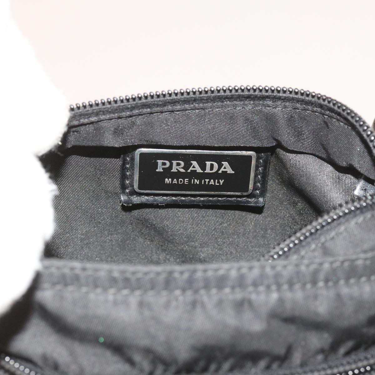 PRADA Shoulder Bag Nylon Black Auth ar10726