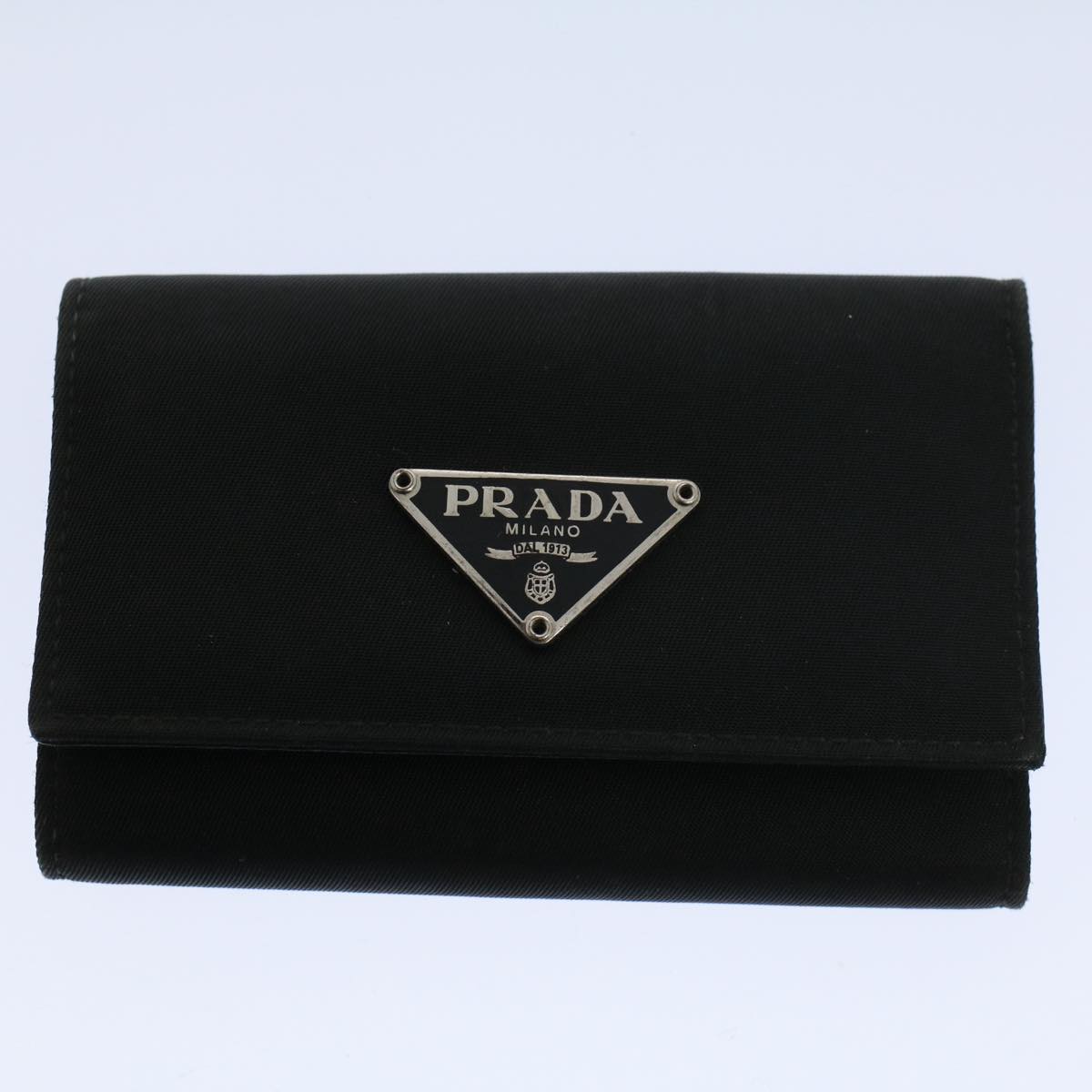 PRADA Wallet Nylon 11 Pieces Black Green Auth ar10749 - 0