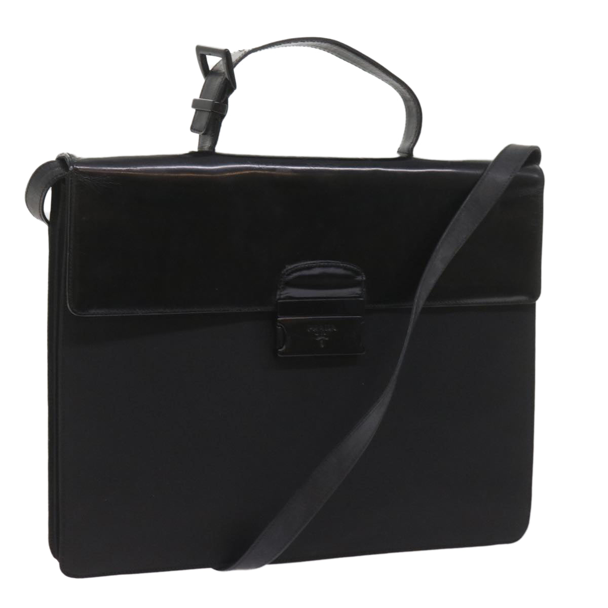 PRADA Shoulder Bag Nylon Black Auth ar10768