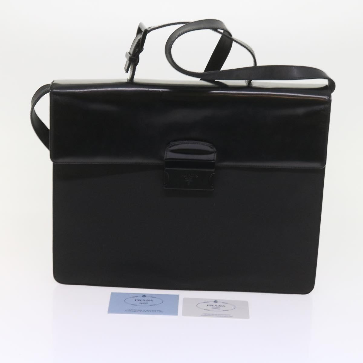 PRADA Shoulder Bag Nylon Black Auth ar10768