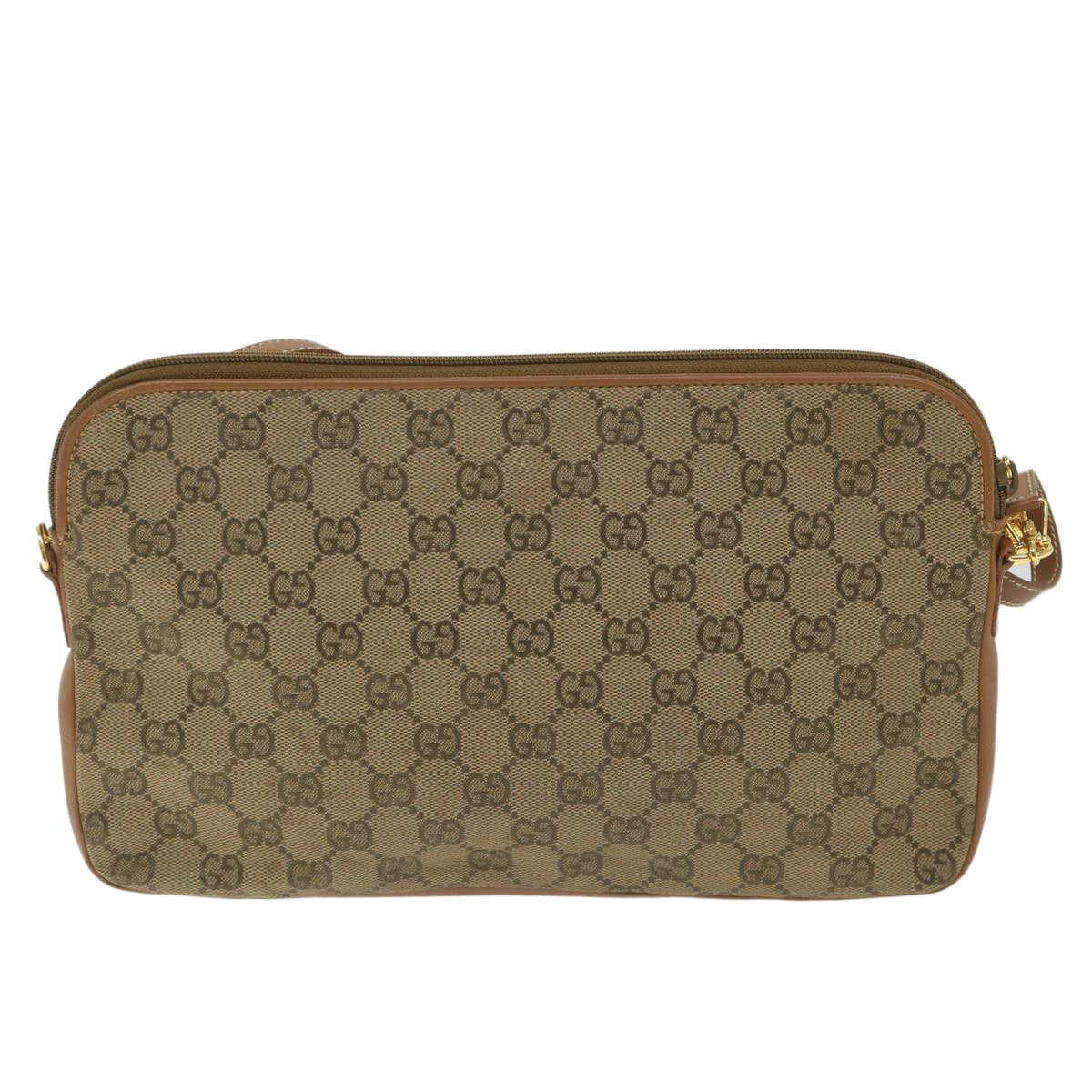 GUCCI GG Canvas Shoulder Bag Beige 004 92 0230 Auth ar10780