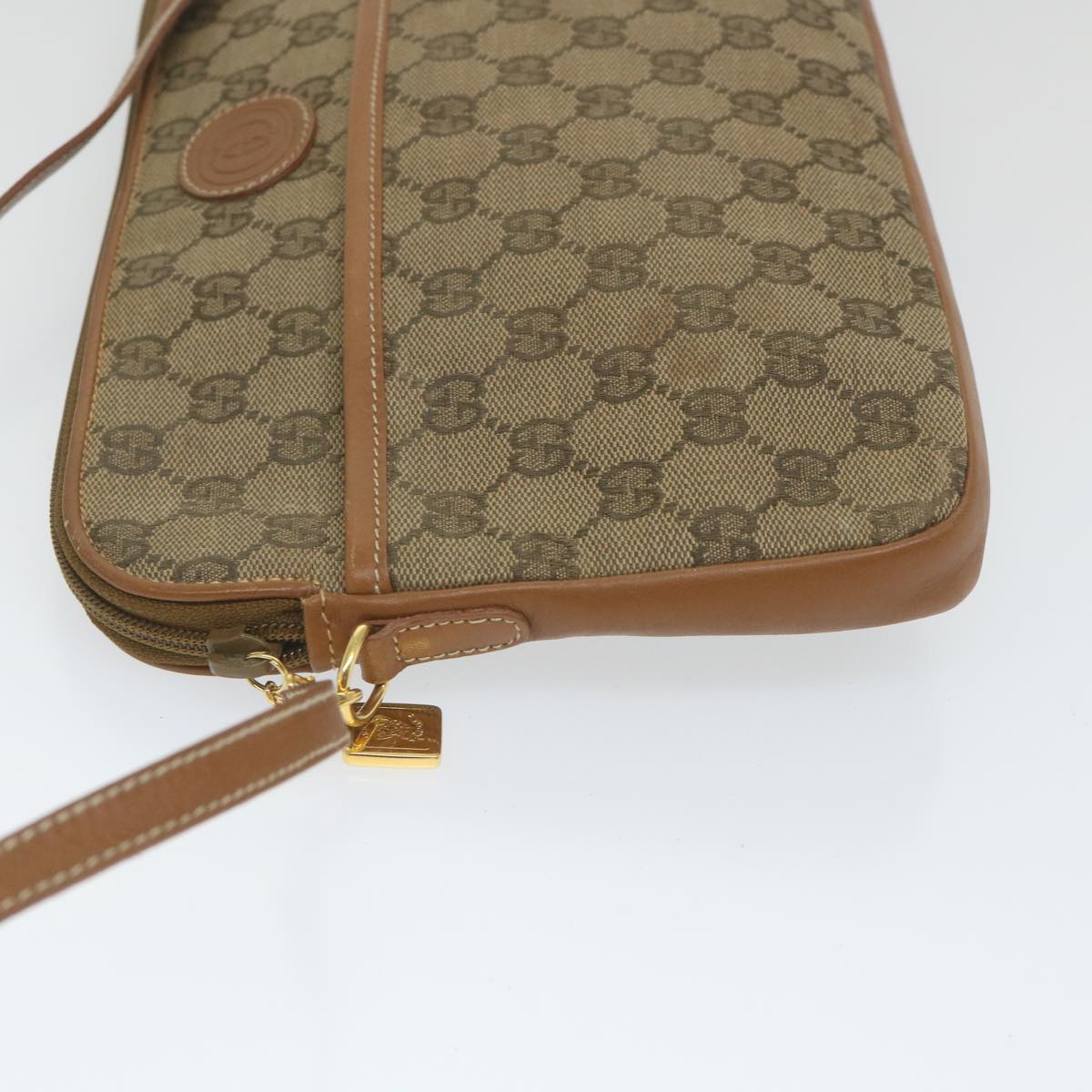 GUCCI GG Canvas Shoulder Bag Beige 004 92 0230 Auth ar10780