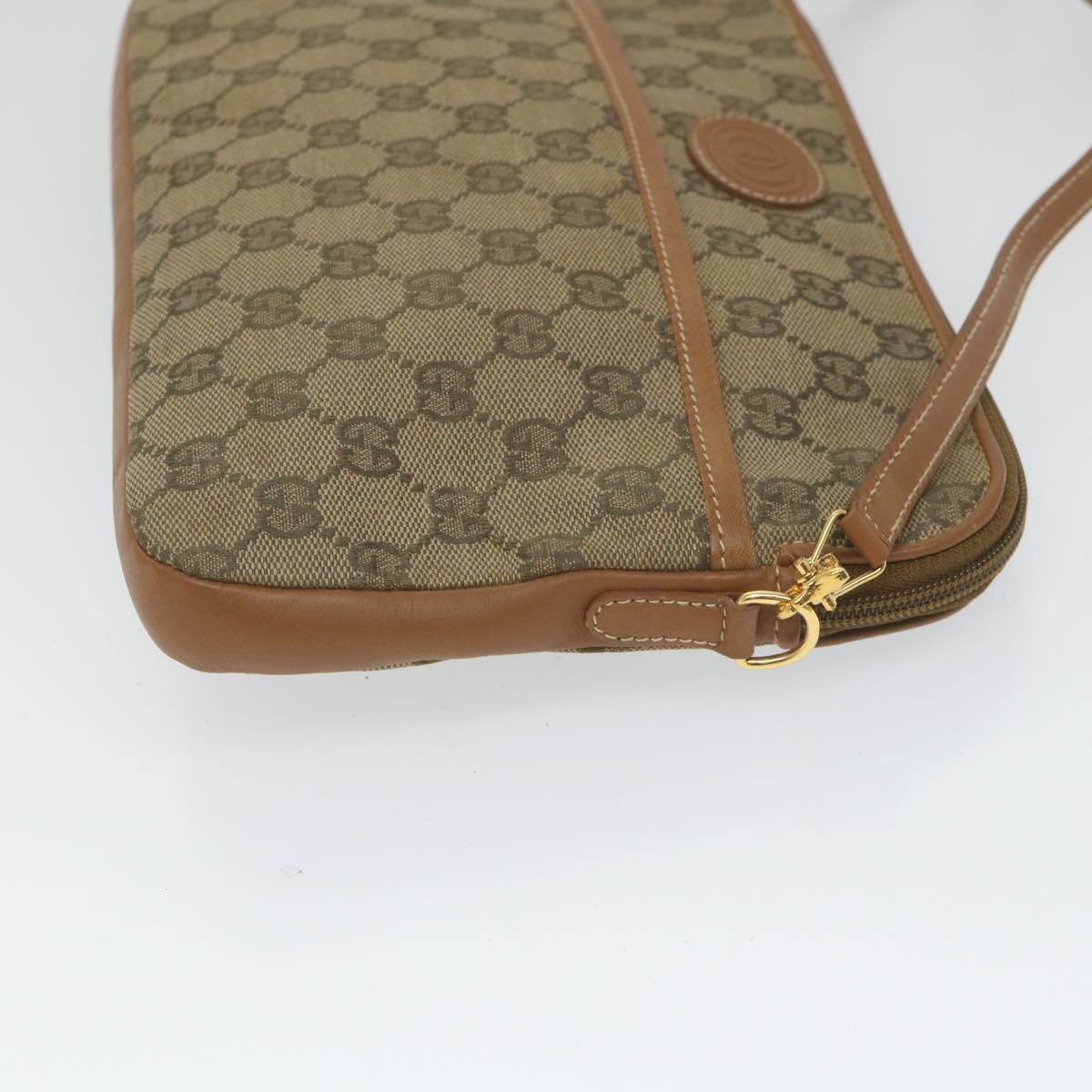 GUCCI GG Canvas Shoulder Bag Beige 004 92 0230 Auth ar10780