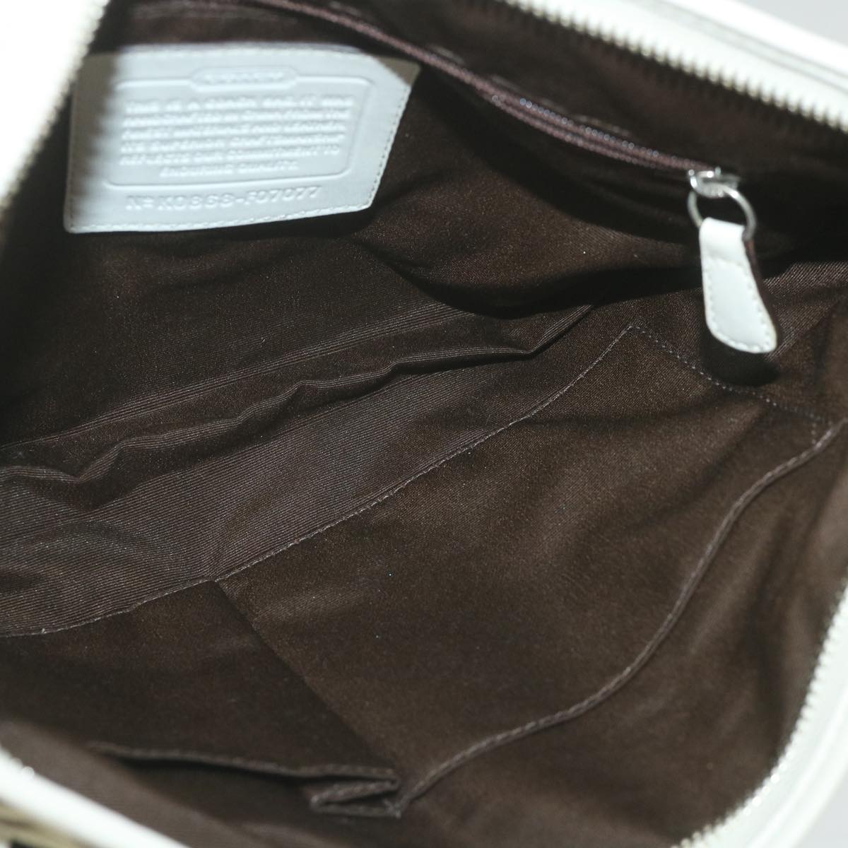 Coach Signature Shoulder Bag Canvas 5Set Beige Black Brown Auth ar10796