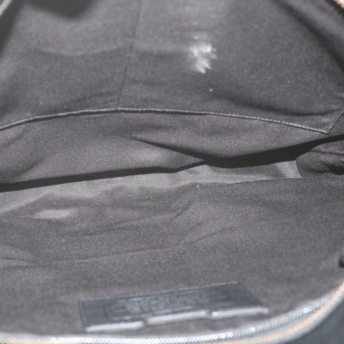Coach Signature Shoulder Bag Canvas 5Set Black White Auth ar10800