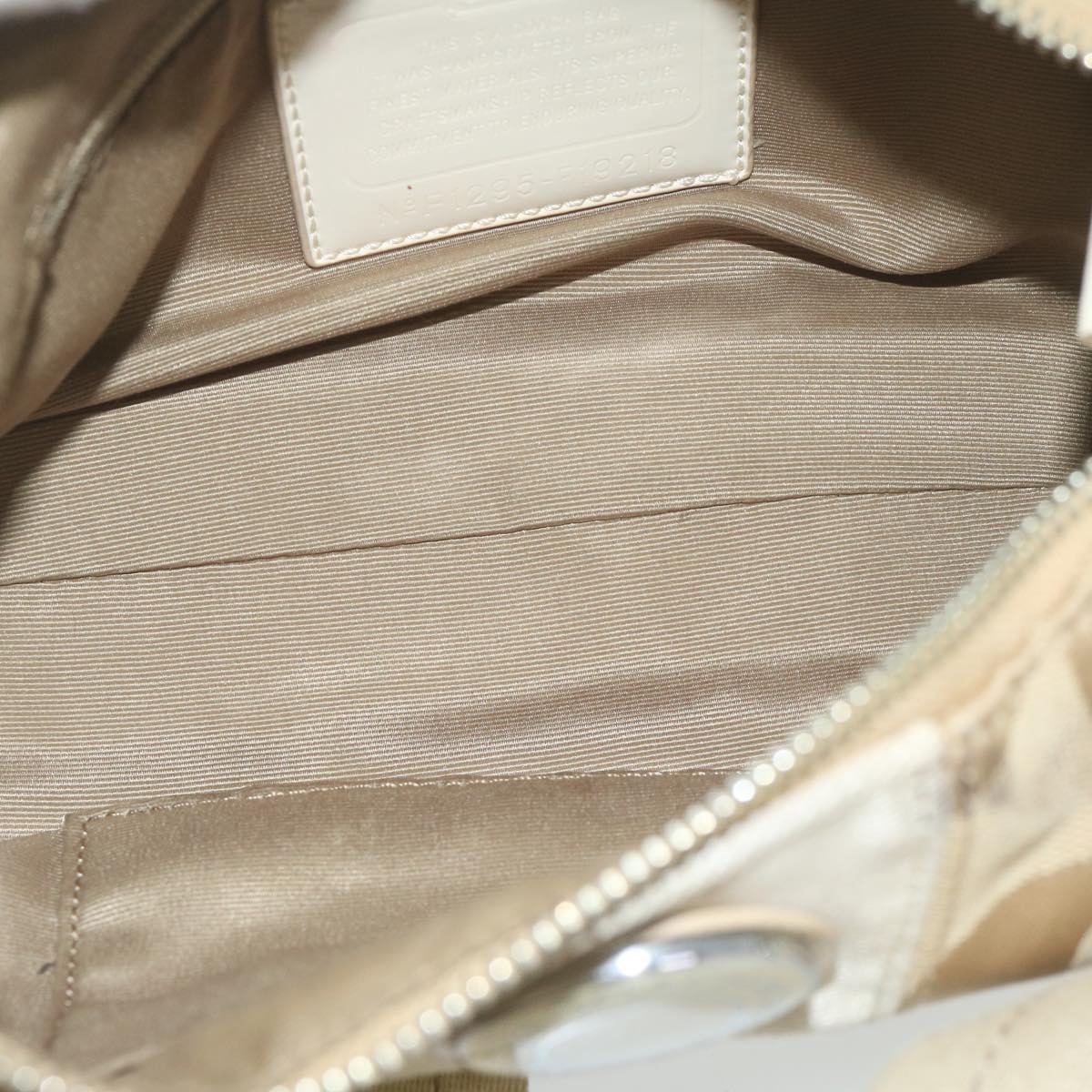 Coach Signature Shoulder Bag Leather Canvas 5Set Brown Beige Auth ar10805