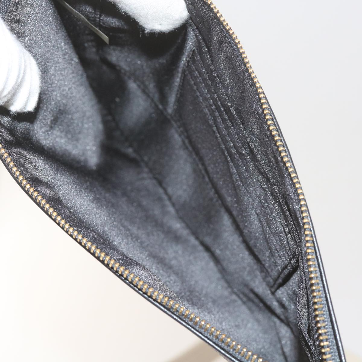 Coach Signature Shoulder Bag Leather Canvas 5Set Black Beige Auth ar10809