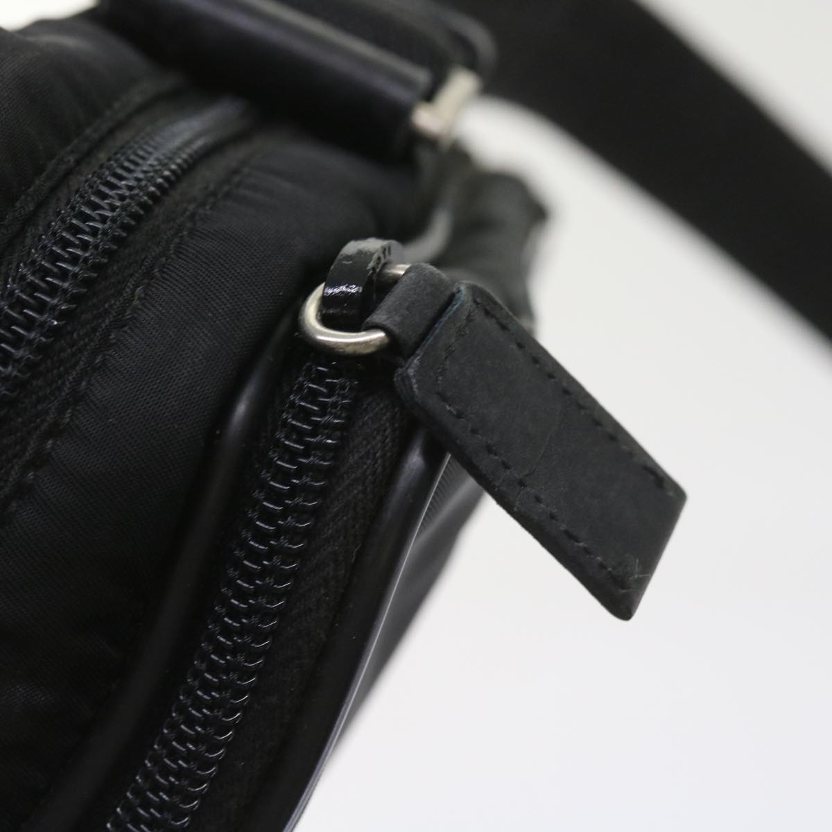 PRADA Shoulder Bag Nylon Black Auth ar10817