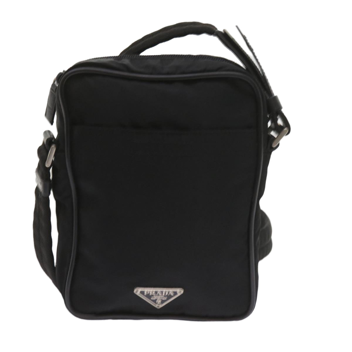 PRADA Shoulder Bag Nylon Black Auth ar10817