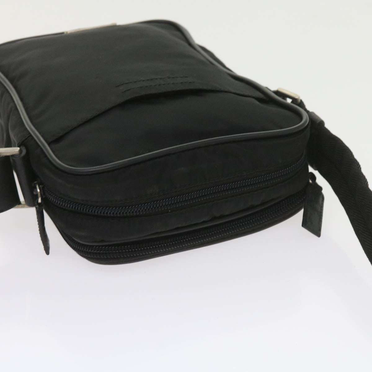 PRADA Shoulder Bag Nylon Black Auth ar10817