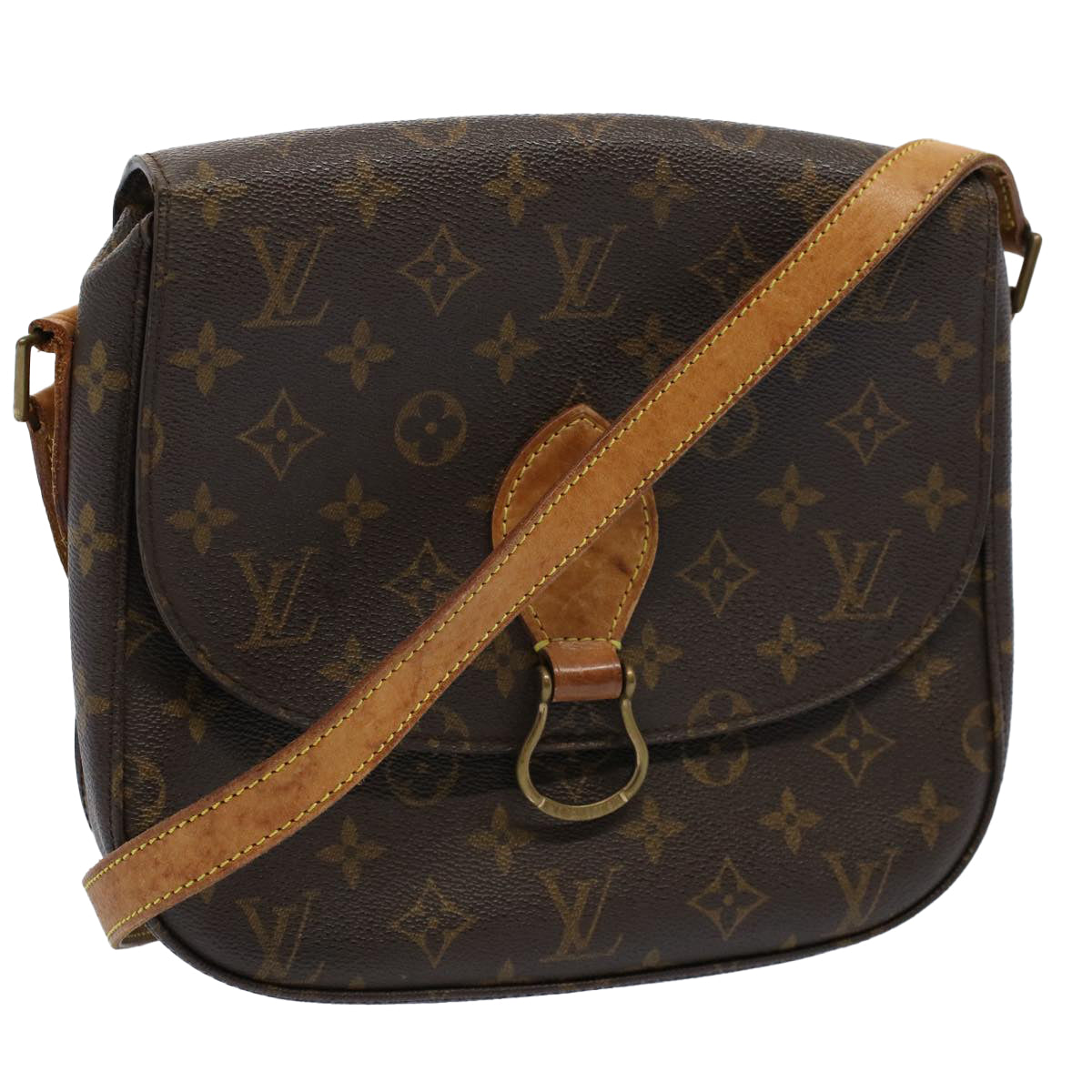 LOUIS VUITTON Monogram Saint Cloud GM Shoulder Bag M51242 LV Auth ar10821B