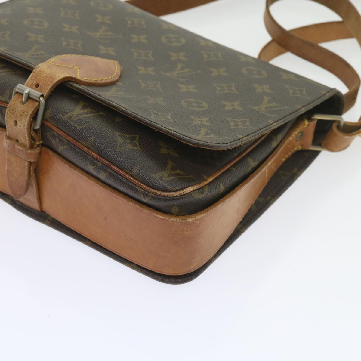 LOUIS VUITTON Monogram Cartouchiere GM Shoulder Bag Vintage M51252 Auth ar10822B