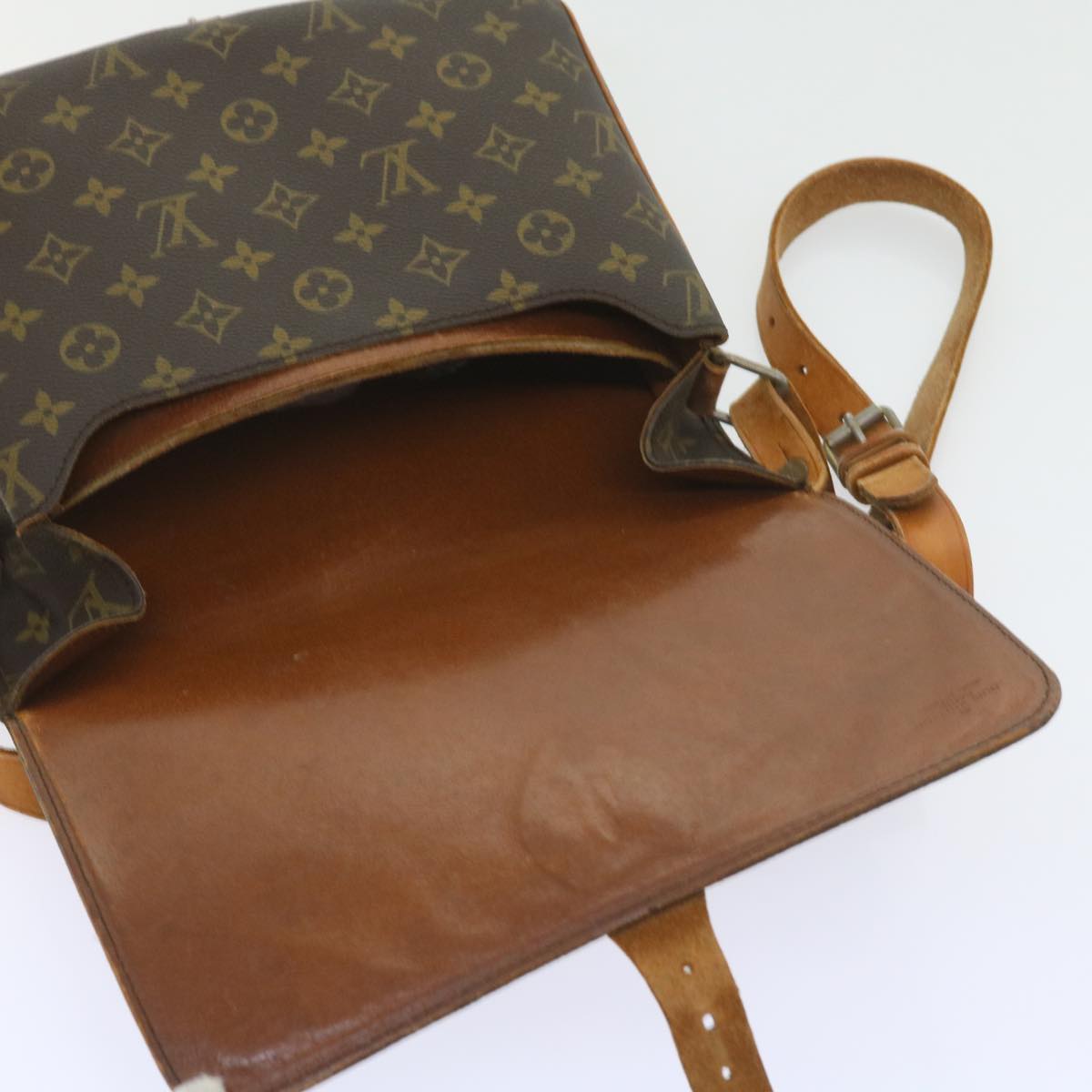 LOUIS VUITTON Monogram Cartouchiere GM Shoulder Bag Vintage M51252 Auth ar10822B