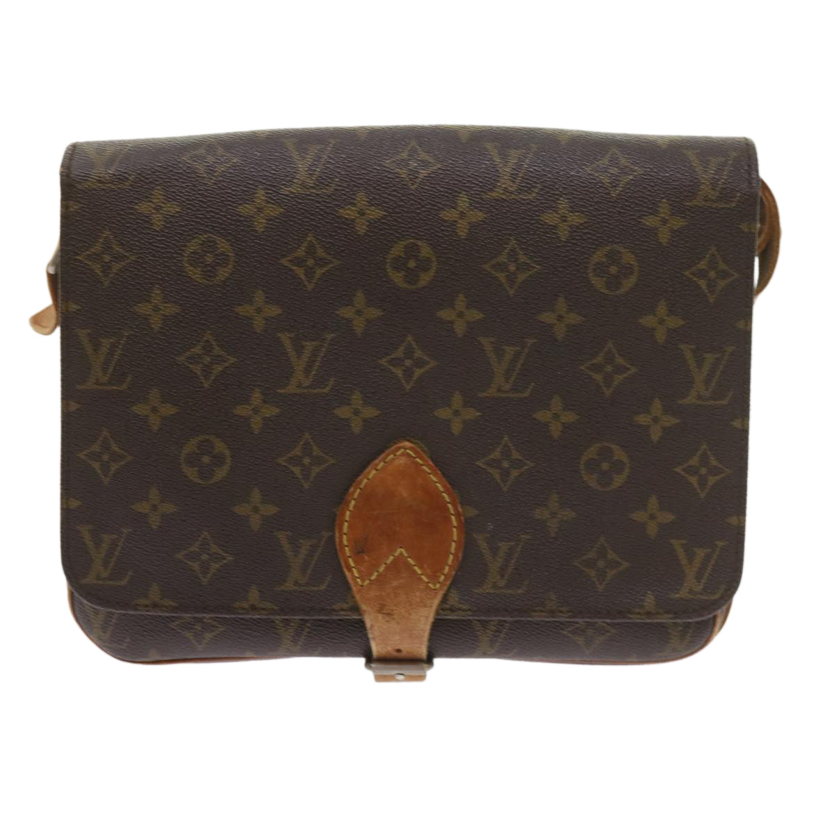 LOUIS VUITTON Monogram Cartouchiere GM Shoulder Bag Vintage M51252 Auth ar10822B