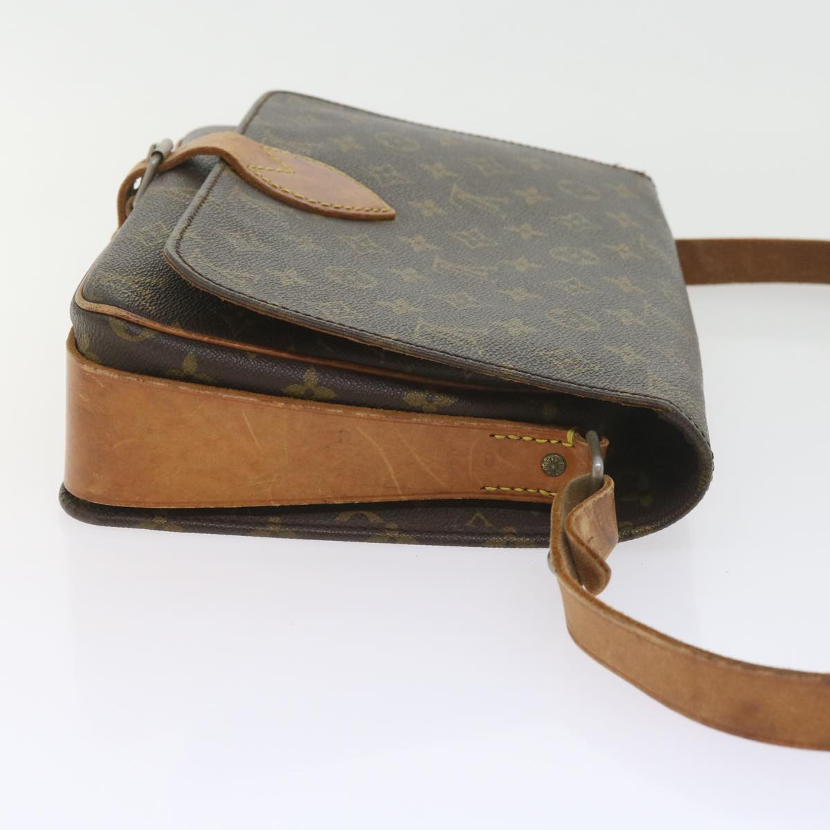 LOUIS VUITTON Monogram Cartouchiere GM Shoulder Bag Vintage M51252 Auth ar10822B