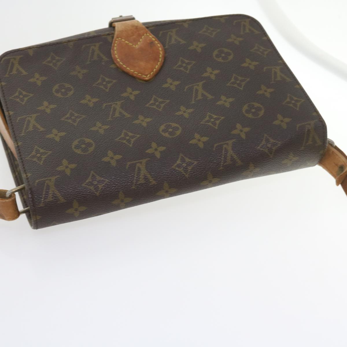 LOUIS VUITTON Monogram Cartouchiere GM Shoulder Bag Vintage M51252 Auth ar10822B