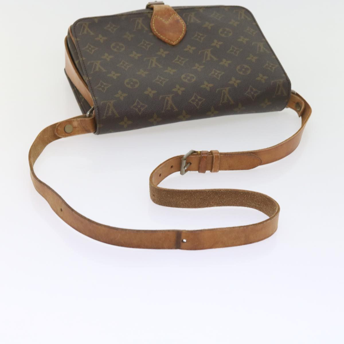 LOUIS VUITTON Monogram Cartouchiere GM Shoulder Bag Vintage M51252 Auth ar10822B