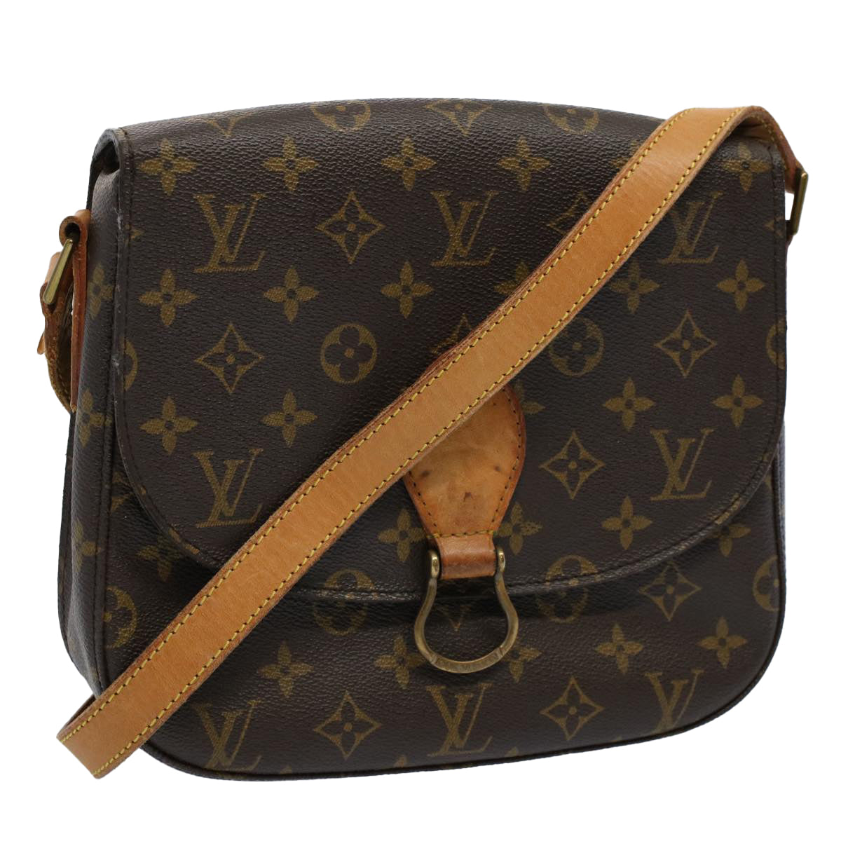 LOUIS VUITTON Monogram Saint Cloud GM Shoulder Bag M51242 LV Auth ar10825B