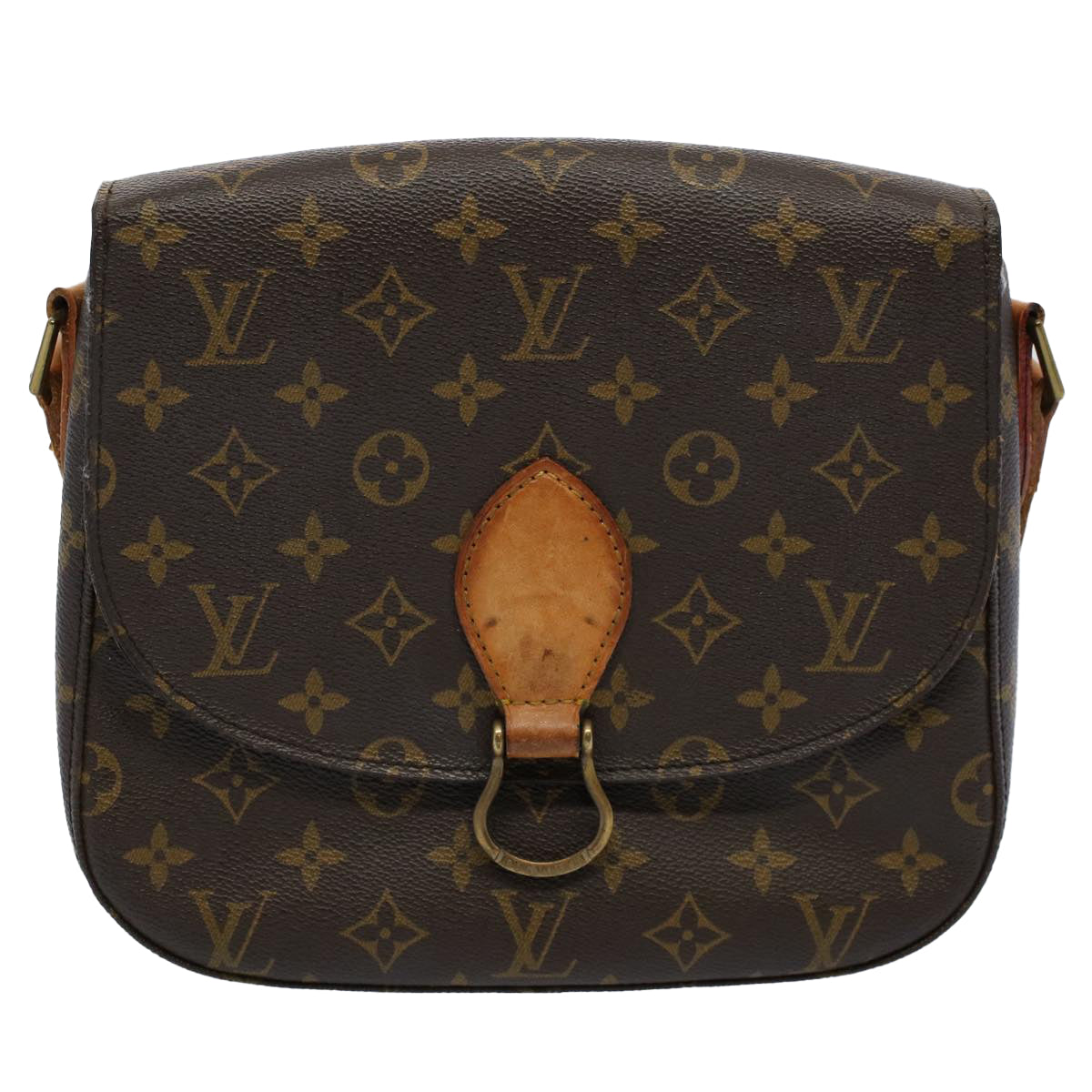 LOUIS VUITTON Monogram Saint Cloud GM Shoulder Bag M51242 LV Auth ar10825B