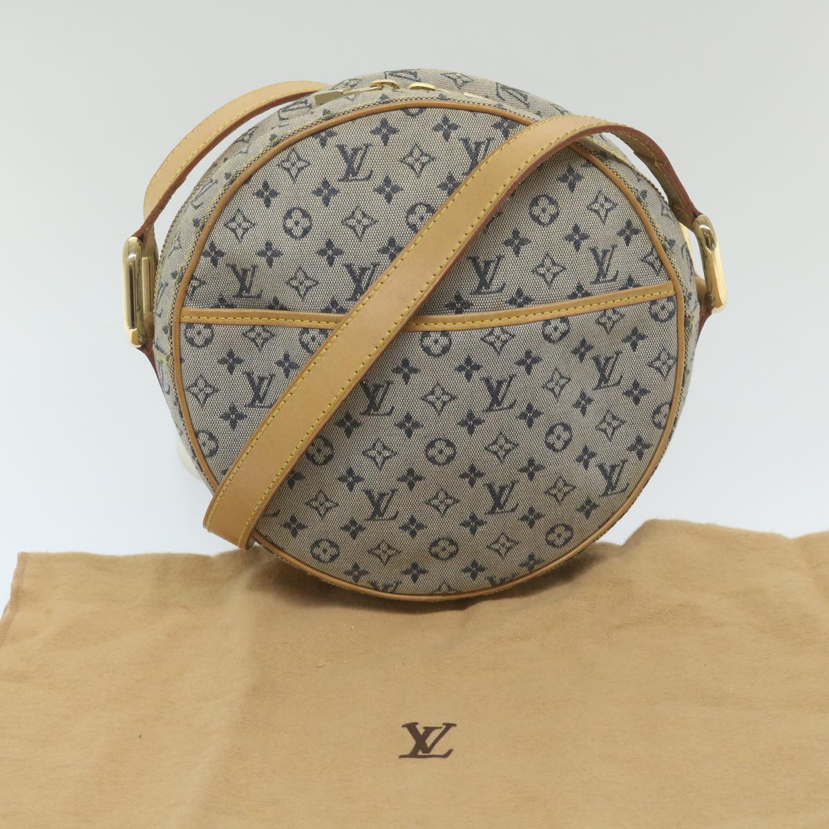 LOUIS VUITTON Monogram Mini Jeanne GM Shoulder Bag Blue M92000 LV Auth ar10834B