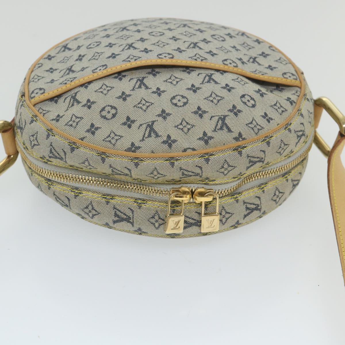 LOUIS VUITTON Monogram Mini Jeanne GM Shoulder Bag Blue M92000 LV Auth ar10834B