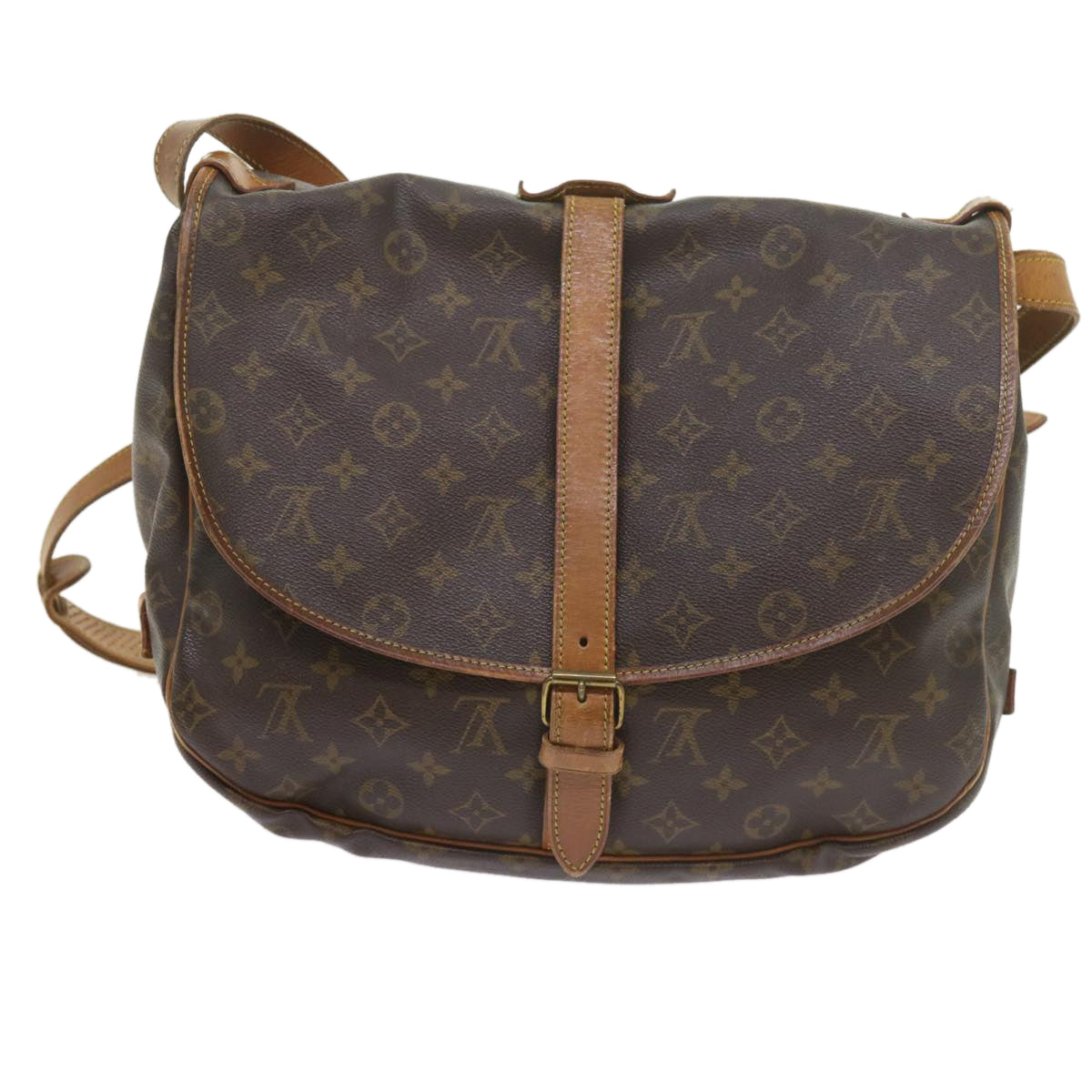 LOUIS VUITTON Monogram Saumur 35 Shoulder Bag M42254 LV Auth ar10836B - 0